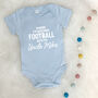Watching Sport With Uncle Personalised Sports Babygrow, thumbnail 1 of 8