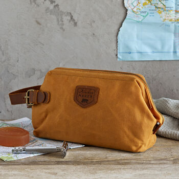Waxed Canvas Toiletry Bag, 2 of 5