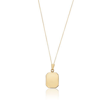 Solid Gold Or Silver Square Locket Pendant Necklace, 5 of 11