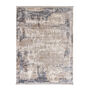 Cosimo Distressed Easy Care Rug With Fringe Blue/Grey, thumbnail 2 of 4