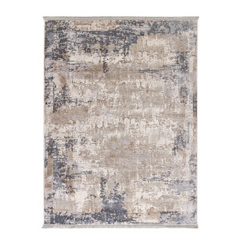 Cosimo Distressed Easy Care Rug With Fringe Blue/Grey, 2 of 4