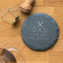 Personalised 'Tee Riffic' Golf Pun Slate Coaster, thumbnail 10 of 10