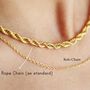 Chunky Curb Chain Necklace 8mm 18 Ct Gold Plated, thumbnail 5 of 9