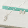 Knot Stud Earrings Sterling Silver, thumbnail 3 of 5