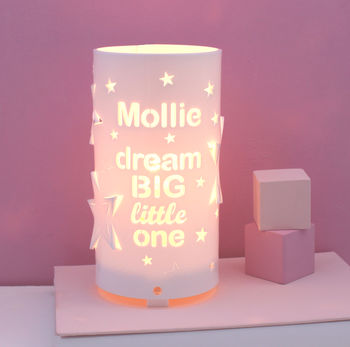 Personalised Dream Big Little One Star Night Light, 11 of 12