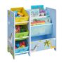 Book Display Unit With Fabric Storage Boxes, thumbnail 3 of 5