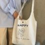 Cat Lover Gift White Canvas Tote Bags, thumbnail 2 of 8