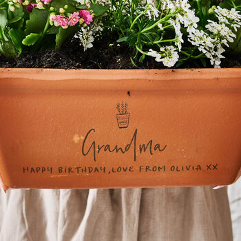 Birthday Gift Terracotta Trough / Window Box, 2 of 2