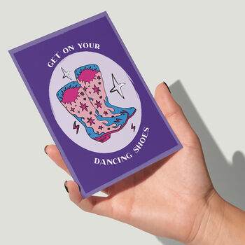 Get On Your Dancing Shoes | Birthday Card, 2 of 4
