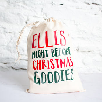 Personalised 'Build your own' Christmas Eve Bag, 3 of 7
