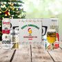 Personalised Premium Happy Christmas Craft Beer Gift Set With Glass And Snack, thumbnail 1 of 4