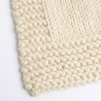 Coronation Crown Blanket Easy Knitting Kit, 6 of 7