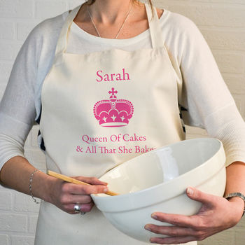 Personalised 'Queen/King of Kitchen' Apron, 6 of 8