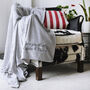 Personalised Soft Grey Blanket Throw, thumbnail 1 of 4
