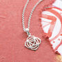 Sterling Silver Root Chakra Necklace, thumbnail 2 of 3