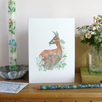 Roe Deer Greetings Card, 5 of 9
