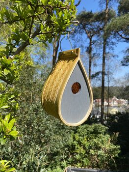 Teardrop Style Hanging Bird Nest Box, 7 of 8