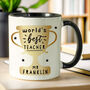 World's Best Teacher Black Mug, thumbnail 4 of 8