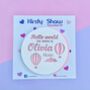 Baby Announcement Plaque, Hello World Photo Prop, thumbnail 10 of 10