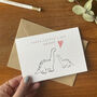 Happy Father's Day Daddy Dinosaur Card, thumbnail 3 of 5