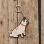 Pug Keyring With Personalisation Available – Gift For Dog Lovers, thumbnail 2 of 10