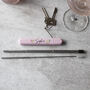Personalised Eco Friendly Metal Straw Keyring For Her, thumbnail 10 of 12
