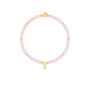 Rose Quartz And Gold Beads Healing Crystals Bracelet Gift, thumbnail 3 of 6