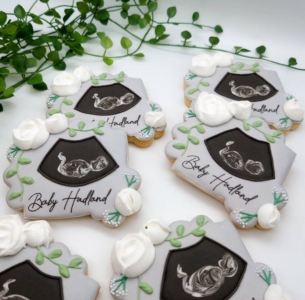 Baby announcement cookies gift – Luli Sweet Shop