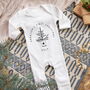 Personalised Baby's First Christmas Sleepsuit, thumbnail 1 of 7