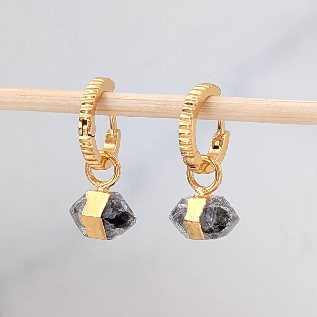 Double Terminated Herkimer Diamond Earrings, 1 of 5