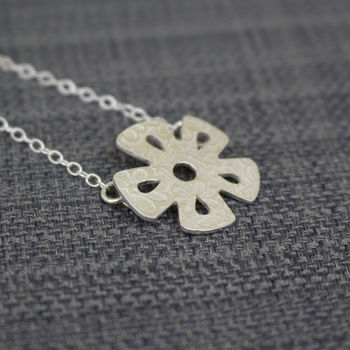 Sterling Silver Watercolour Baby Daisy Necklace, 6 of 6