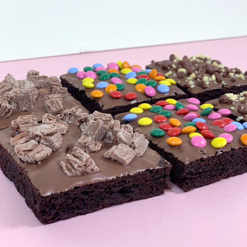 Chocolate Lovers Mixed Letterbox Brownies, 1 of 2