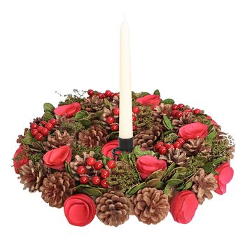 Roseberry Christmas Candle Table Centrepiece, 2 of 6