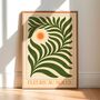 Fleurs Au Soleil, Floral Botanical Art Print Poster, thumbnail 1 of 4