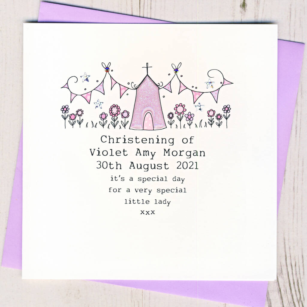 Personalised Christening Card, 1 of 2