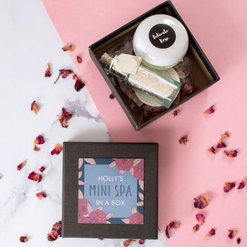 Personalised Mum's Mini Spa Gift Set In A Box, 3 of 10