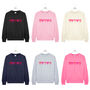 Red And Pink Neon Love Heart Sweatshirt, thumbnail 4 of 7