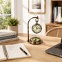 Vintage Nautical Hanging Desk Clock With Compass Base, thumbnail 10 of 12
