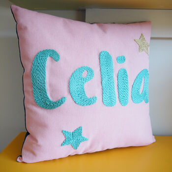Name And Stars Personalised Cushion, 4 of 5
