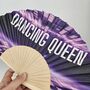 Handheld Dancing Queen Folding Fan, thumbnail 1 of 3
