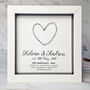 Personalised 6th Anniversary Gift Framed Iron Heart, thumbnail 1 of 8