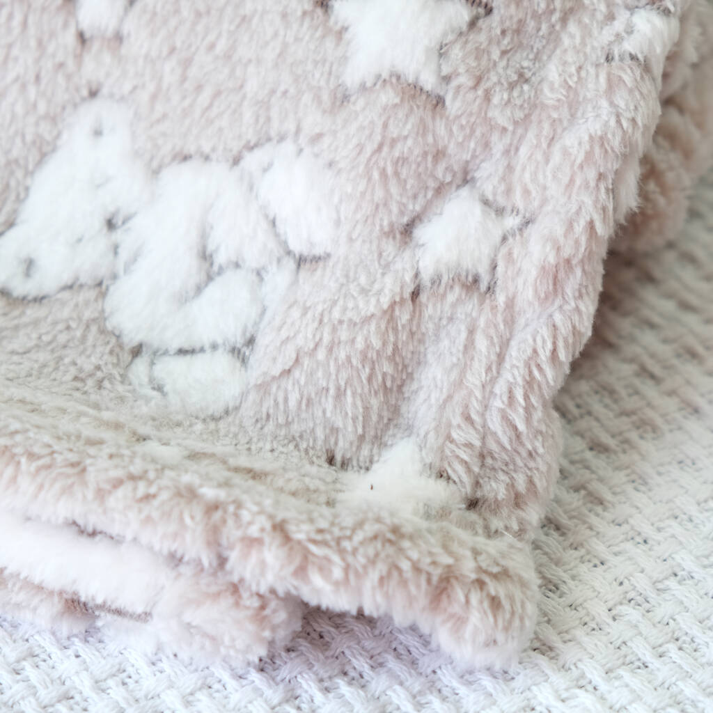 Personalised Mink Fleece Baby Blanket By 1st Birthday Gifts