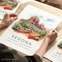 Travel Print Of Sedona National Park, thumbnail 1 of 7