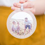Personalised Photo Frosted Hanging Keepsake For Him, thumbnail 1 of 2