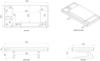 Birch Ply Desktop Screen Stand With Inbuilt Desk Tidy, 10 of 11