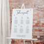 Scattered Hearts Wedding Seating Plan Sign, thumbnail 1 of 3