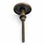Antique Hammered Brass Round Drawer Knob, thumbnail 2 of 8
