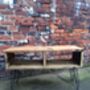 Industrial Reclaimed Hairpin Tv Stand Coffee Table 150, thumbnail 2 of 5
