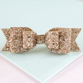 Oversized Glitter Hair Bow 14 Colours To Choose, 6 of 12