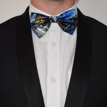 Modern Bow Tie Madeline Print In Blue, 3 of 4